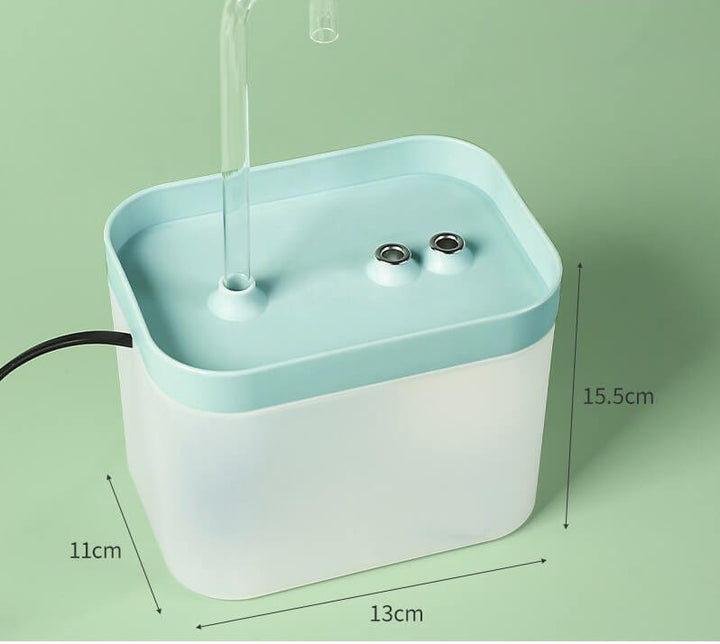 AquaPet | Katzen Trinkwasser Brunnen Katze Automatisch USB Filter Leise 1.5 L Fassungsvermögen - KIIRA General Store