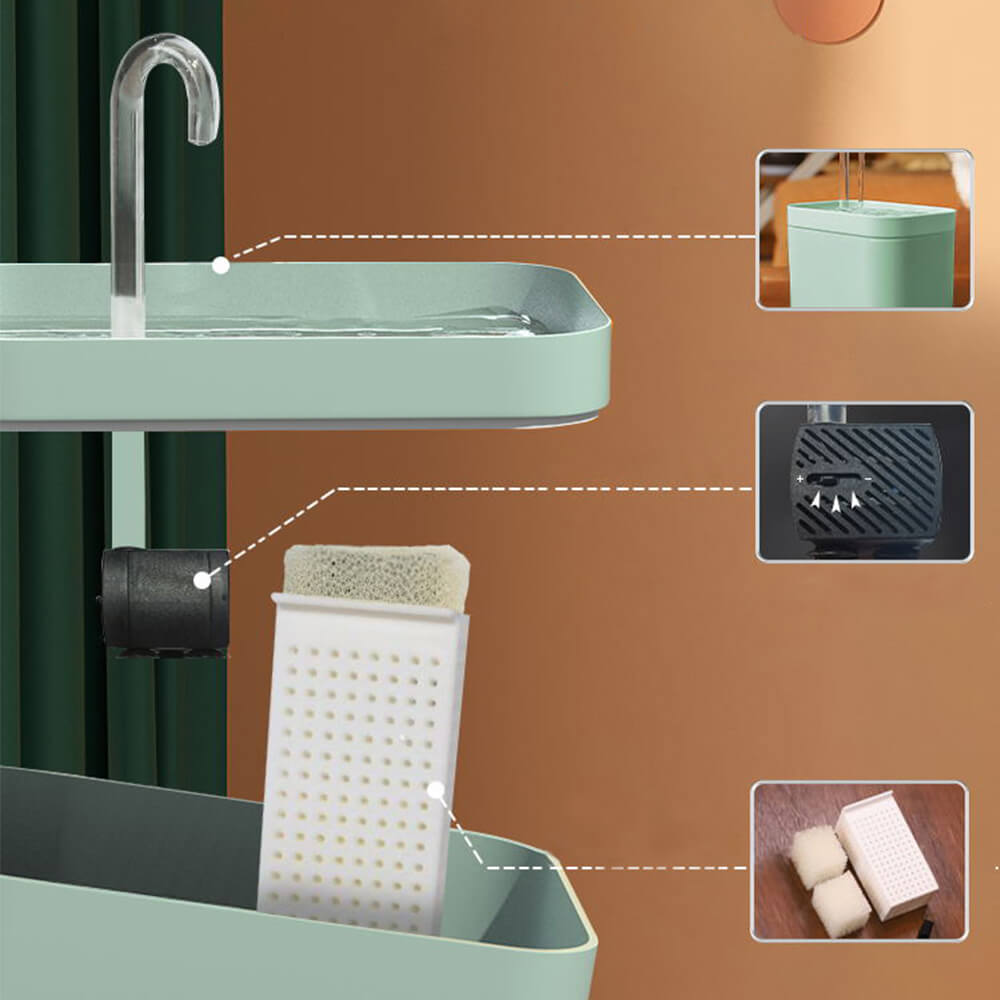 AquaPet | Katzen Trinkwasser Brunnen Katze Automatisch USB Filter Leise 1.5 L Fassungsvermögen - KIIRA General Store