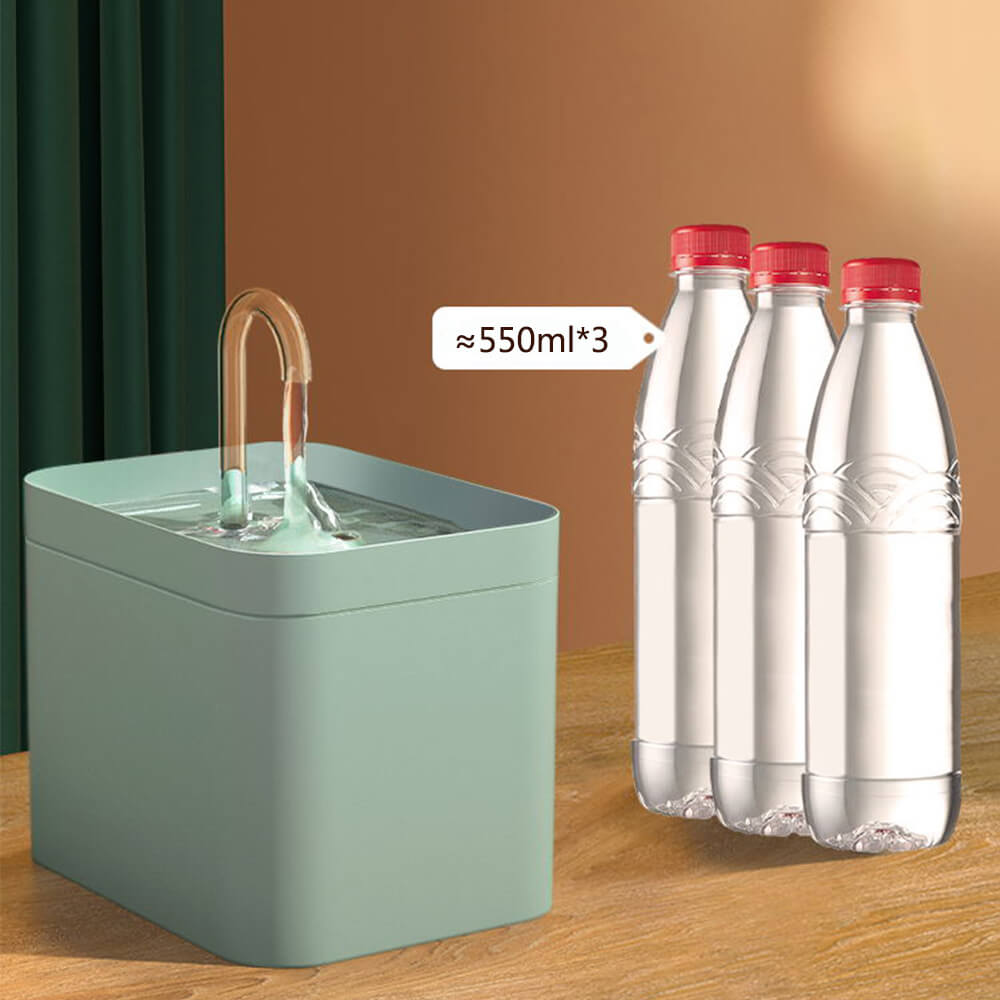 AquaPet | Katzen Trinkwasser Brunnen Katze Automatisch USB Filter Leise 1.5 L Fassungsvermögen - KIIRA General Store